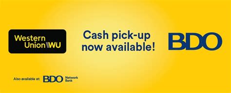 bdo cash pick up|Western Union Cash Pick.